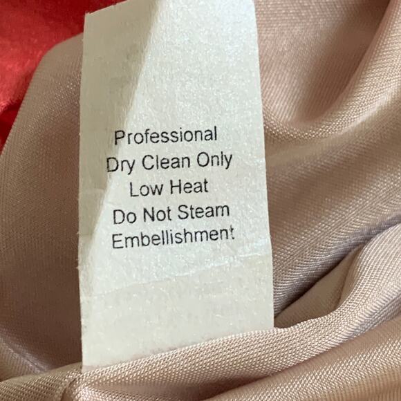 Alexia Admor New York Dress Tangerine Taupe Beaded Neckline Sleeveless Small - Picture 10 of 13